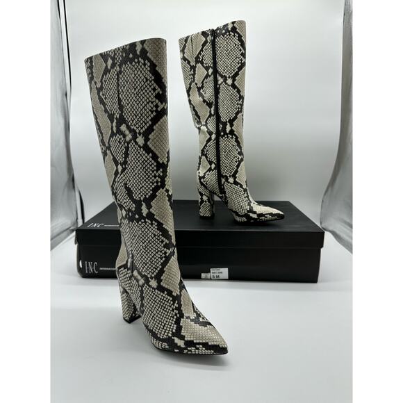 INC International Concepts, Paiton Block-Heel Boots, Size 5M - Picture 2 of 12